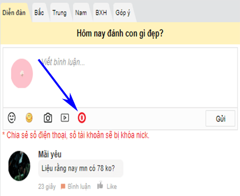 Cách bình chọn cặp số đẹp Cách bình chọn cặp số đẹp
